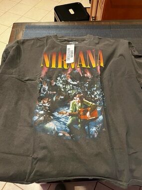 Nirvana unplugged T Shirt - New with Tags - One size fits most